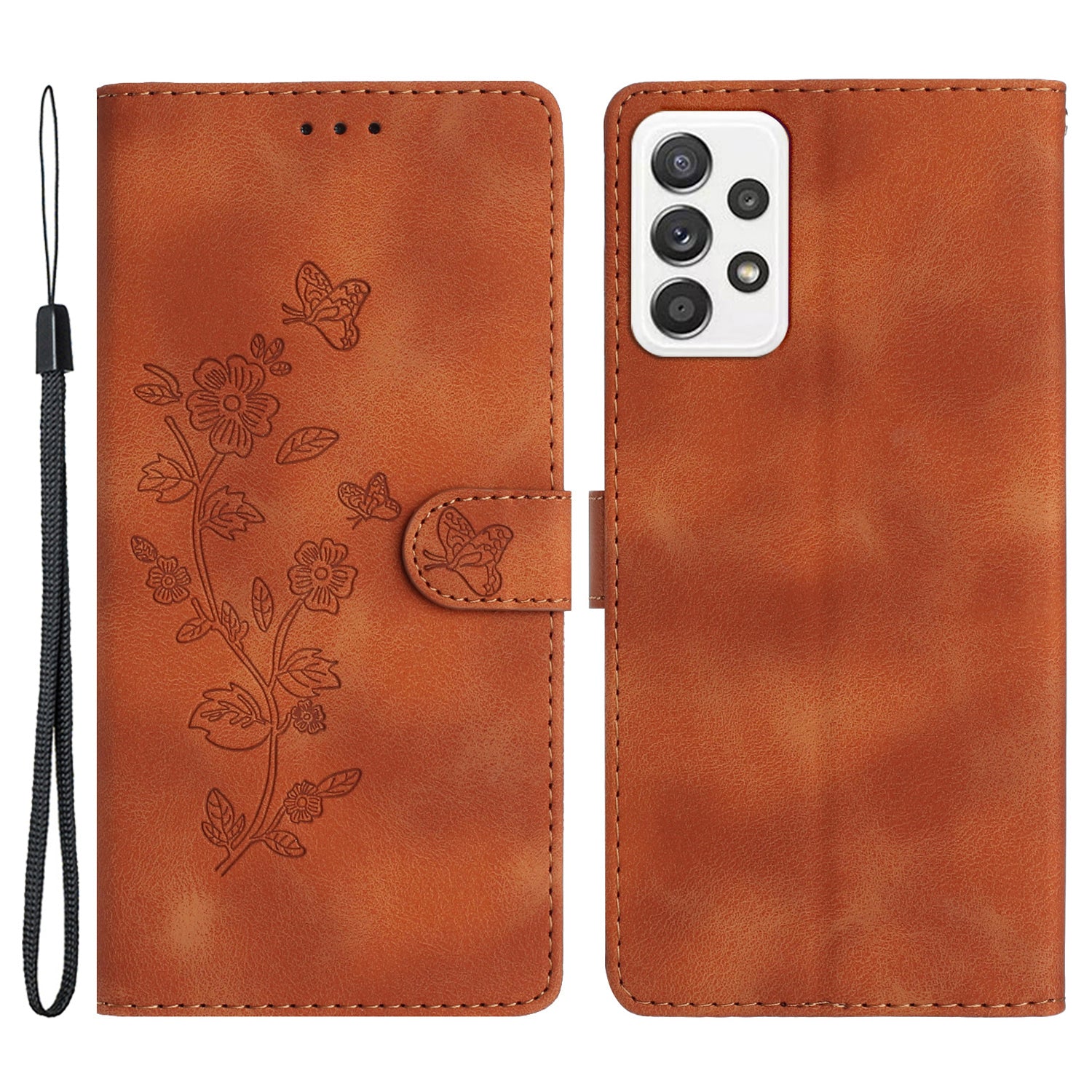 For Samsung Galaxy A23 5G (Global Version) / A23 4G Flower Imprint Phone Cover Leather Wallet Stand Case For Samsung Galaxy A23 5G (Global Version) / A23 4G Flower Imprint Phone Cover Leather Wallet Stand Case